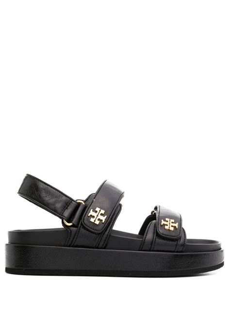 Black Kira leather sandals Tory Burch - women